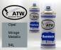 Preview: Opel, Mirage Metallic, 94L: 400ml Sprühdose + 400ml Klarlack - Set, von ATW Autoteile West.